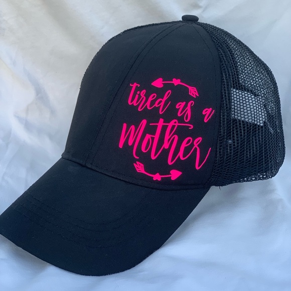 Tired as a mother high pony hat - Picture 2 of 2